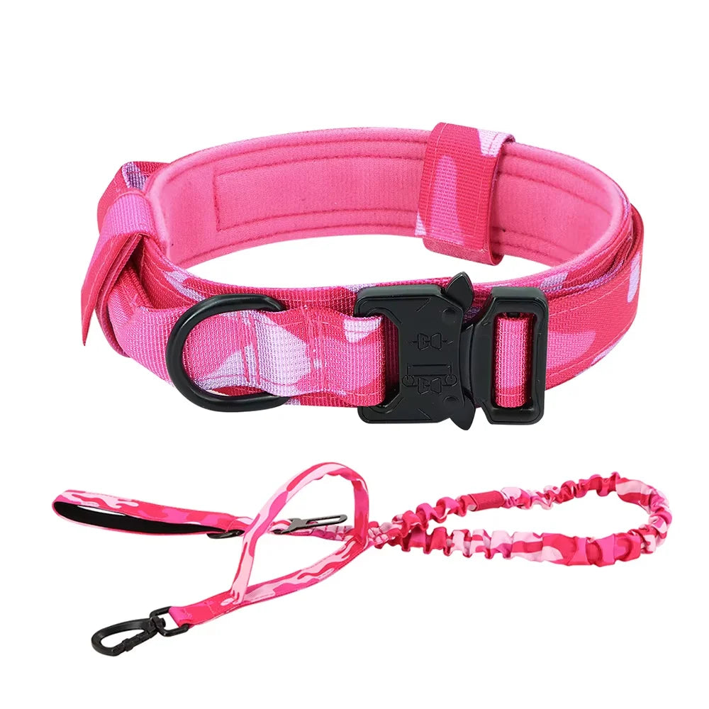 Adjustable Tactical Dog Collar & Leash Set