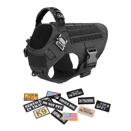 Tactical Dog Harness Set with Collar & Leash