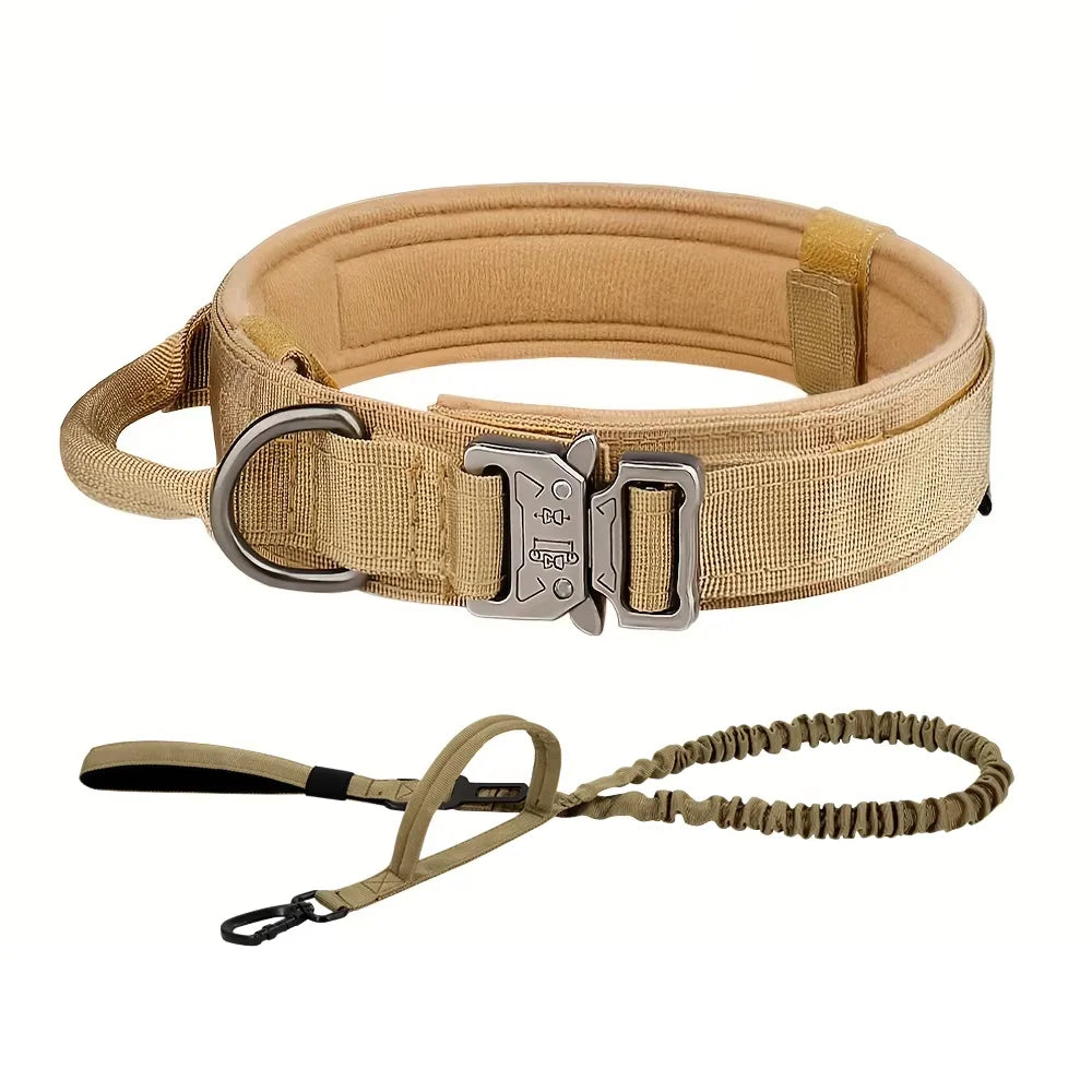 Adjustable Tactical Dog Collar & Leash Set