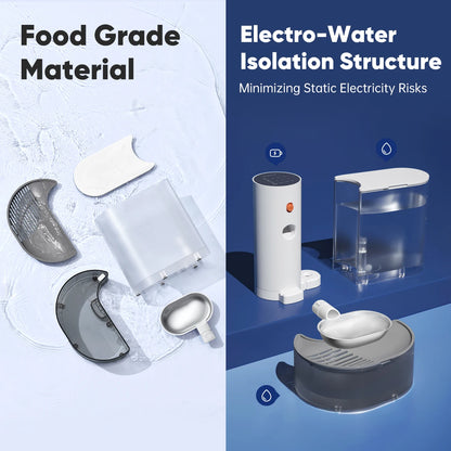 Wireless Stainless Steel Cat Water Fountain