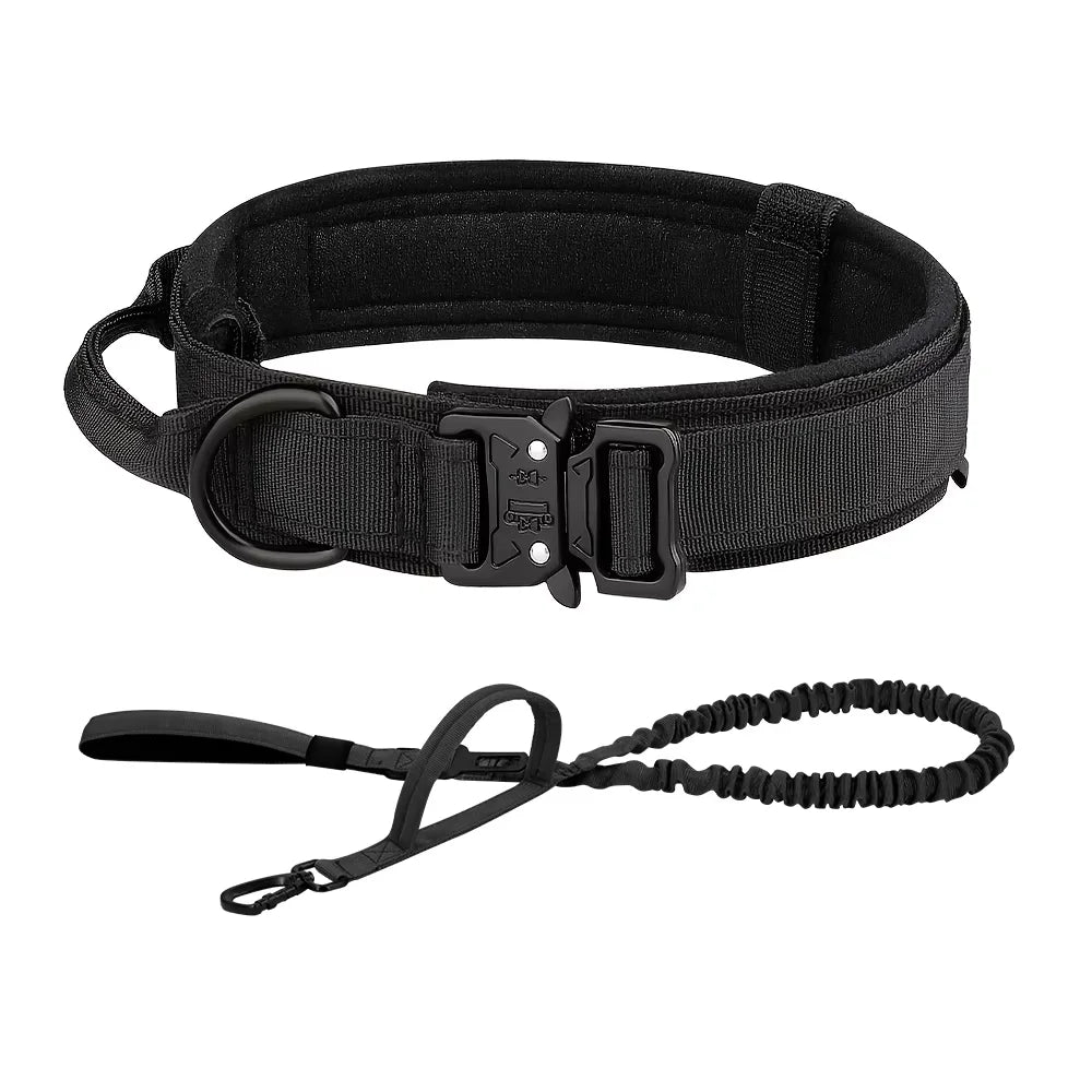 Adjustable Tactical Dog Collar & Leash Set