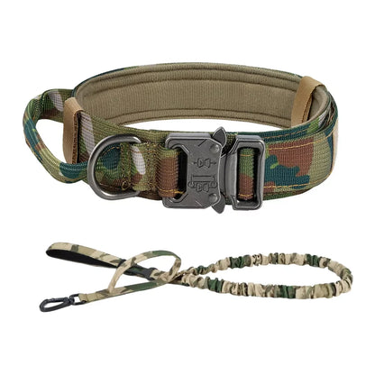 Adjustable Tactical Dog Collar & Leash Set