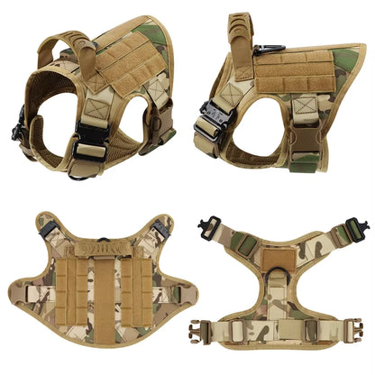 Tactical Dog Harness Set with Collar & Leash