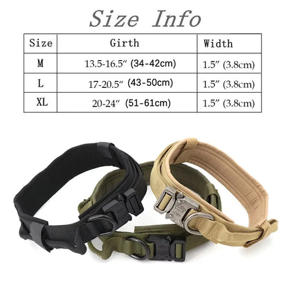 Adjustable Tactical Dog Collar & Leash Set