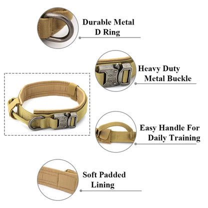 Adjustable Tactical Dog Collar & Leash Set