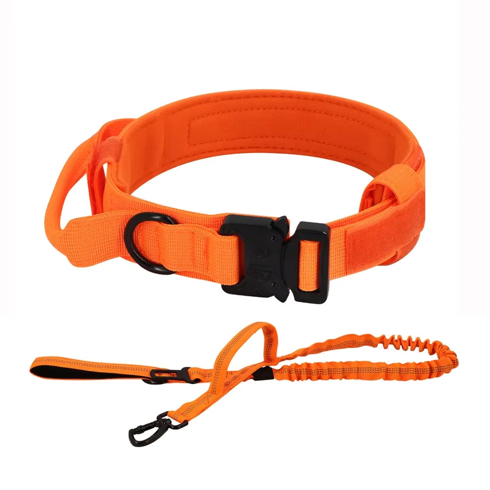 Adjustable Tactical Dog Collar & Leash Set